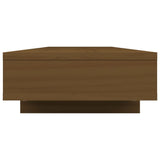 Supporto per Monitor ambra 100x27x14 cm Legno Massello di Pino