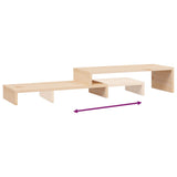 Supporto per Monitor (52-101)x22x14 cm Legno Massello di Pino