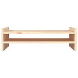 Supporto per Monitor 50x27x15 cm in Legno Massello di Pino