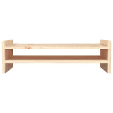 Supporto per Monitor 50x27x15 cm in Legno Massello di Pino