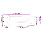 Supporto per Monitor 50x27x15 cm in Legno Massello di Pino