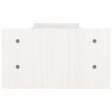 Supporto per Monitor Bianco 100x27x15 cm Legno Massello di Pino