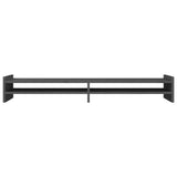 Supporto per Monitor Grigio 100x27x15 cm Legno Massello di Pino