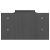 Supporto per Monitor Grigio 100x27x15 cm Legno Massello di Pino