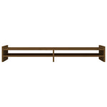 Supporto per Monitor ambra 100x27x15 cm Legno Massello di Pino