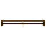 Supporto per Monitor ambra 100x27x15 cm Legno Massello di Pino