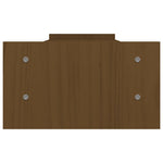 Supporto per Monitor ambra 100x27x15 cm Legno Massello di Pino