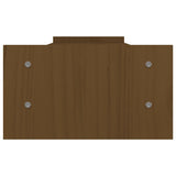 Supporto per Monitor ambra 100x27x15 cm Legno Massello di Pino