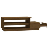 Tavolino da Salotto ambra 120x50x40,5 cm Legno Massello di Pino