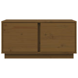 Tavolino da Salotto ambra 80x50x40 cm Legno Massello di Pino