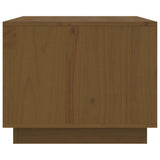 Tavolino da Salotto ambra 80x50x40 cm Legno Massello di Pino