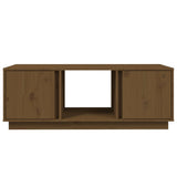 Tavolino da Salotto ambra 110x50x40 cm Legno Massello di Pino