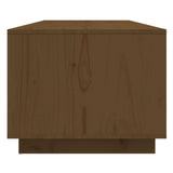 Tavolino da Salotto ambra 110x50x40 cm Legno Massello di Pino