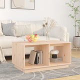 Tavolino da Salotto 80x50x40 cm Legno Massello di Pino