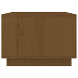 Tavolino da Salotto ambra 80x50x35 cm Legno Massello di Pino