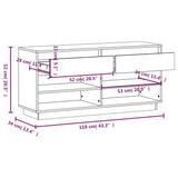 Scarpiera ambra 110x34x52 cm in Legno Massello di Pino