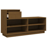 Scarpiera ambra 110x34x61 cm in Legno Massello di Pino