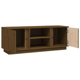 Mobile Porta TV ambra 110x35x40,5 cm in Legno Massello di Pino
