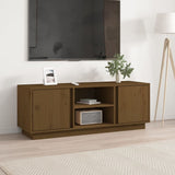 Mobile Porta TV ambra 110x35x40,5 cm in Legno Massello di Pino