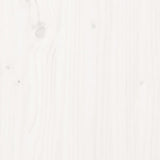 Tavolino da Salotto Bianco 80x55x40,5 cm Legno Massello di Pino
