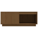 Tavolino da Salotto ambra 100x101x40,5cm Legno Massello di Pino