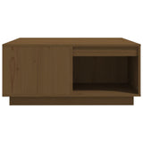 Tavolino da Salotto ambra 80x81x36,5 cm Legno Massello di Pino
