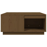 Tavolino da Salotto ambra 80x81x36,5 cm Legno Massello di Pino