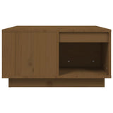 Tavolino da Salotto ambra 60x61x32,5 cm Legno Massello di Pino