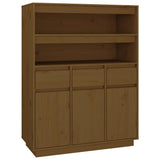 Credenza ambra 89x40x116,5 cm in Legno Massello di Pino