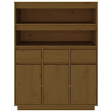 Credenza ambra 89x40x116,5 cm in Legno Massello di Pino