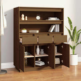 Credenza ambra 89x40x116,5 cm in Legno Massello di Pino