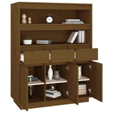 Credenza ambra 89x40x116,5 cm in Legno Massello di Pino