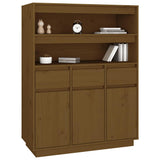 Credenza ambra 89x40x116,5 cm in Legno Massello di Pino