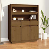 Credenza ambra 89x40x116,5 cm in Legno Massello di Pino