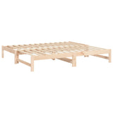 Dormeuse Estraibile 2x(75x190) cm Legno Massello di Pino