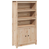 Credenza 80x35x154 cm in Legno Massello di Pino