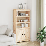 Credenza 80x35x154 cm in Legno Massello di Pino