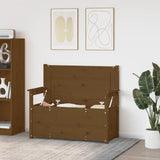 Panca Marrone Ambra 112,5x51,5x96,5cm in Legno Massello di Pino