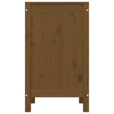 Contenitore per Bucato Ambra 44x44x76 cm Legno Massello Pino