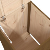 Contenitore per Bucato Ambra 44x44x76 cm Legno Massello Pino