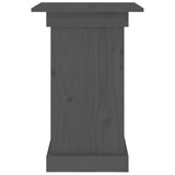 Portafiori grigio 40x40x60 cm in Legno Massello di Pino