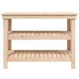 Banco da Lavoro 110,5x50x80 cm in Legno Massello di Pino