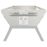 Vassoio per Barbecue Argento 158x42x31 cm Acciaio Inox