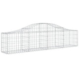 Cesto Gabbione ad Arco 200x30x40/60 cm Ferro Zincato