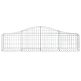 Cesto Gabbione ad Arco 200x30x40/60 cm Ferro Zincato
