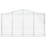 Cesto Gabbione ad Arco 200x30x100/120 cm Ferro Zincato