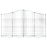 Cesto Gabbione ad Arco 200x30x100/120 cm Ferro Zincato