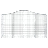 Cesto Gabbione ad Arco 200x50x100/120 cm Ferro Zincato