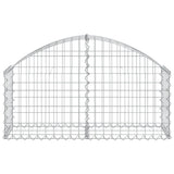 Cesto Gabbione ad Arco 100x30x40/60 cm Ferro Zincato