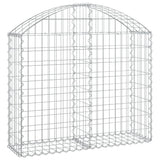 Cesto Gabbione ad Arco 100x30x80/100 cm Ferro Zincato